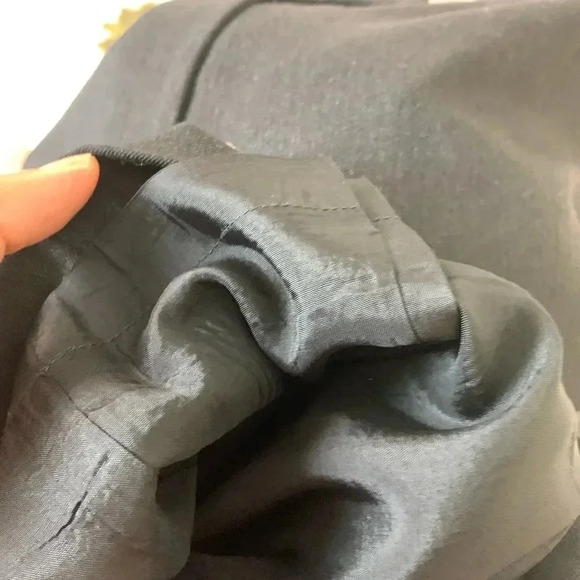 Tahari Wool Blend Pants Solid Black St Leg - Picture 10 of 10